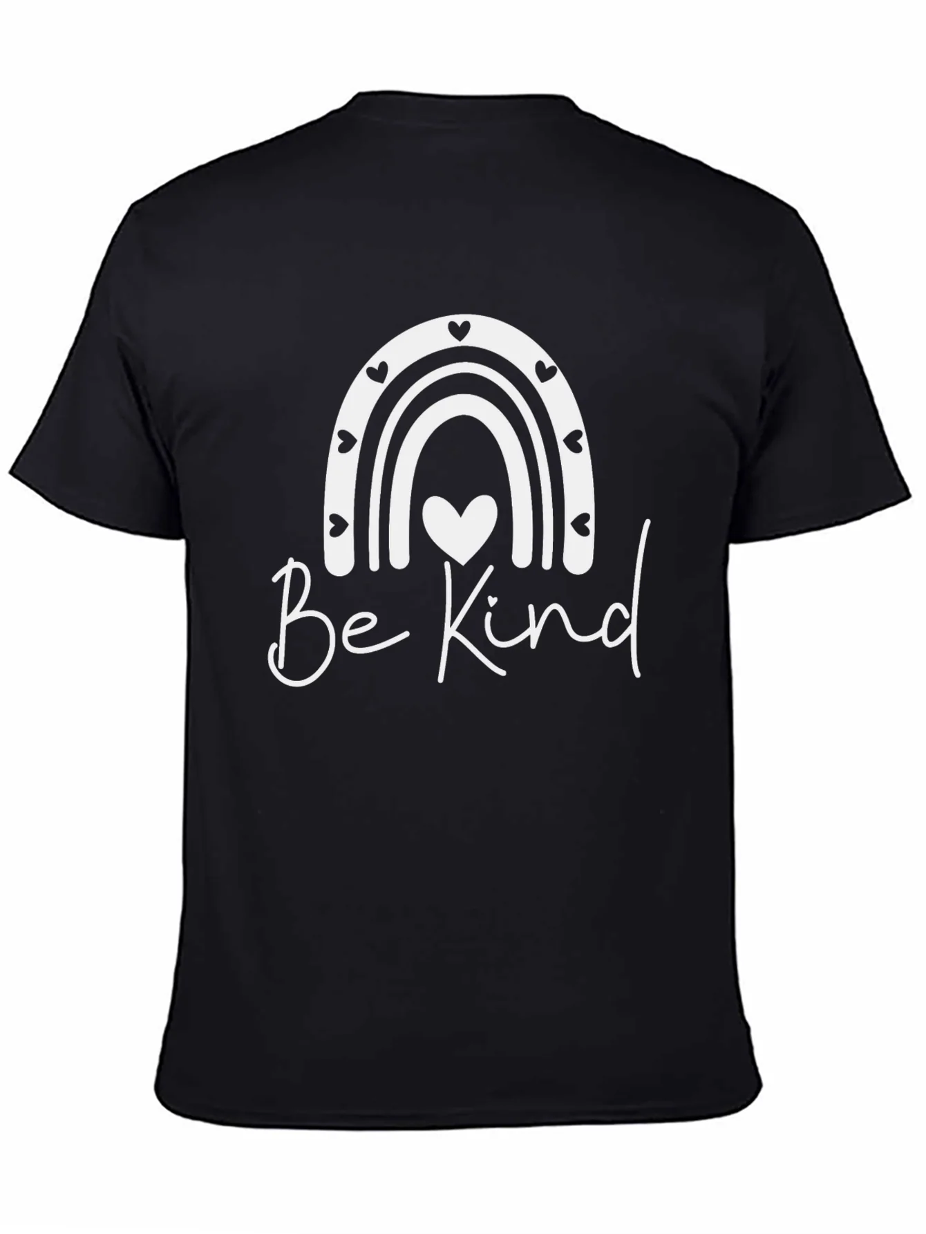 Be Kind Rainbow Heart Graphic Tee