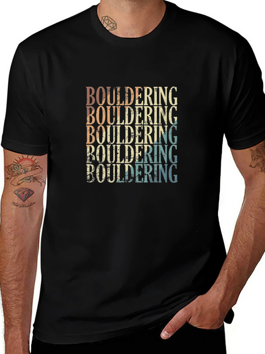 Vintage Bouldering Graphic Tee - Black