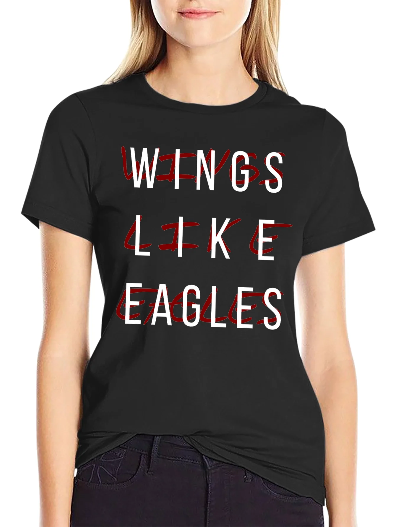 Wings Like Eagles T-Shirt - Stylish Graphic Tee