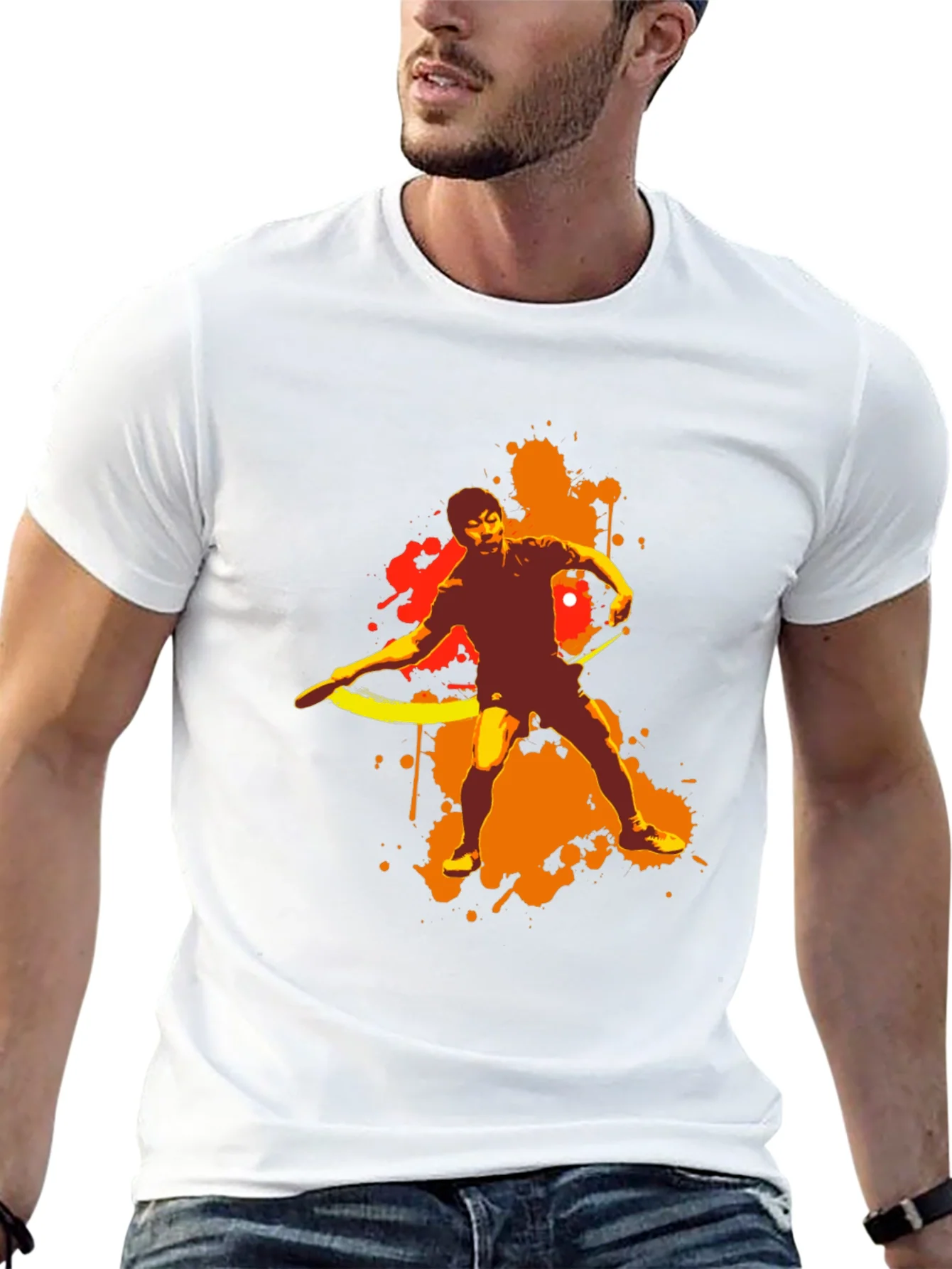 Abstract Table Tennis T-Shirt