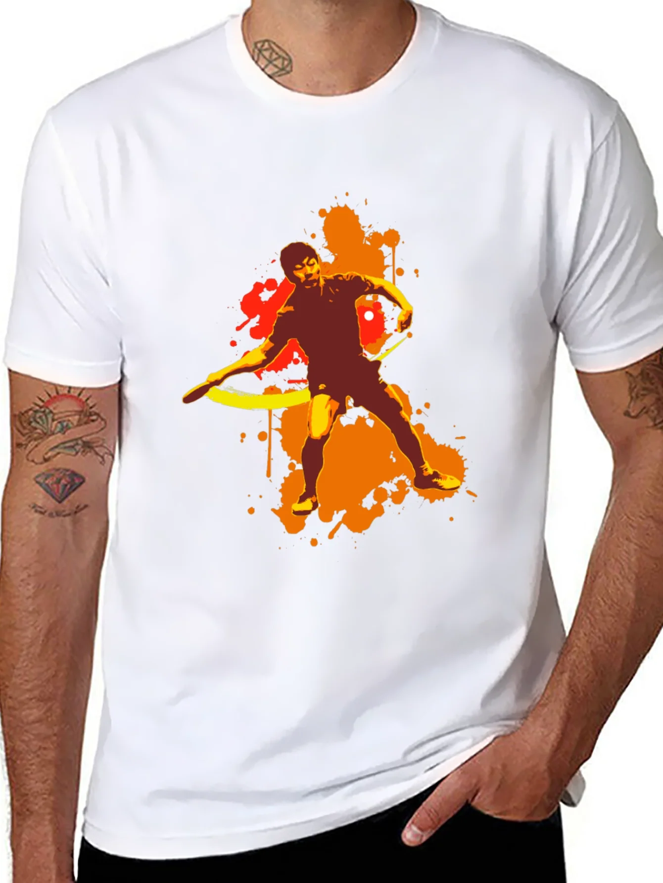 Abstract Table Tennis T-Shirt