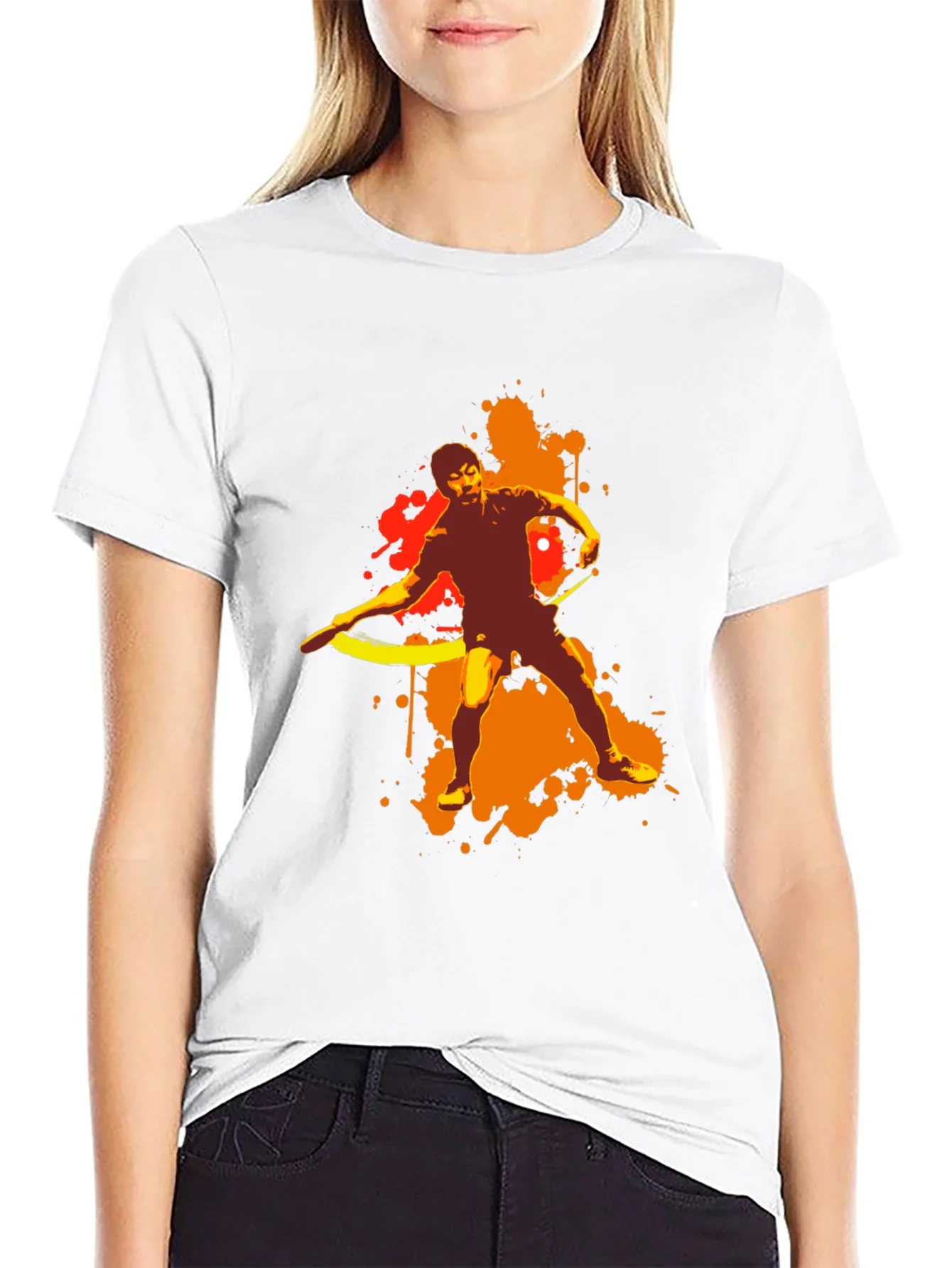 Abstract Table Tennis T-Shirt